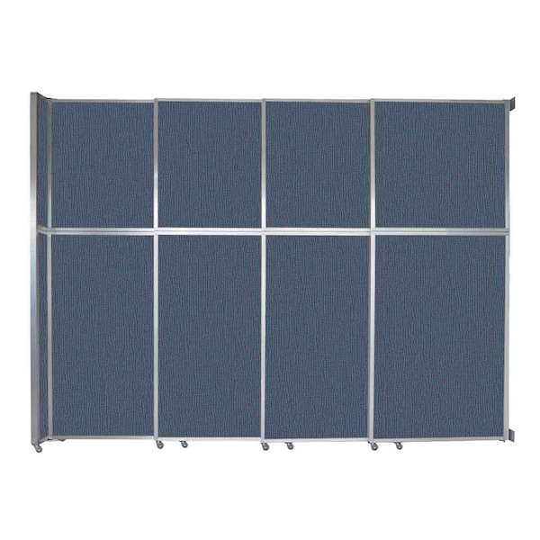 Operable Wall Sliding Room Divider 12'8" x 10'3/4" Ocean Fabric